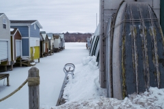 Frozen-boat-houses